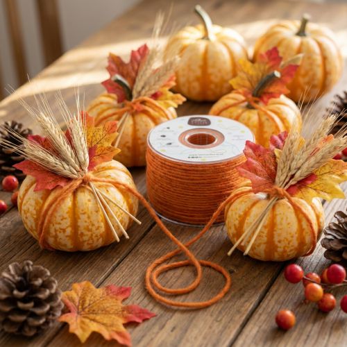 Product Wool cord orange 3mm 100m