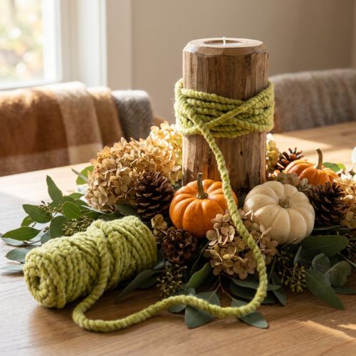 Fluffy Mirabell felt cord, wool, green, 25m decorative ribbon for floristry, decoration, crafts, DIY | Floristik24.co.uk