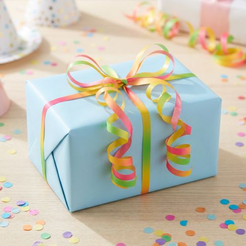 Curling Ribbon Colorful Gradient Gift Ribbon Green, Yellow, Pink 10mm 250m | Floristik24.co.uk