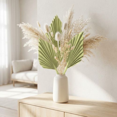 Palmspear apple green whitewashed 65 pcs | Floristik24.co.uk