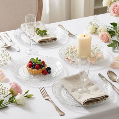 Product Glass plate antique Ø14.5cm 6pcs
