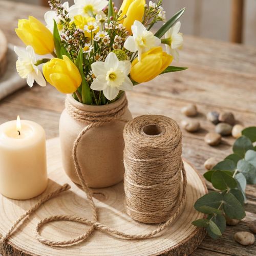 Jute cord nature Ø8mm 7m | Floristik24.co.uk