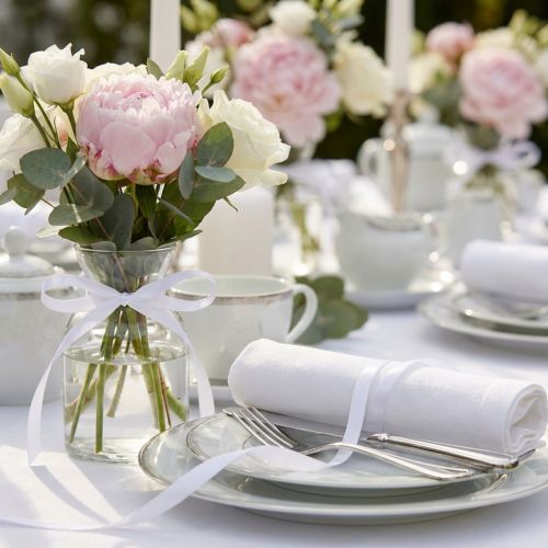 Decorative ribbon satin ribbon white double satin ribbon 3mm 50m | Floristik24.co.uk