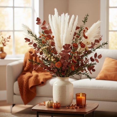 Product Pampas Grass Dried Flowers Bleached 70cm 15 Stems