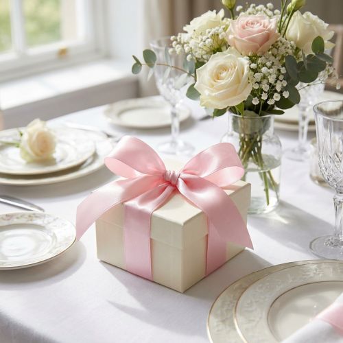 Decorative ribbon gift ribbon pink ribbon selvedge 15mm 3m 10 pcs | Floristik24.co.uk