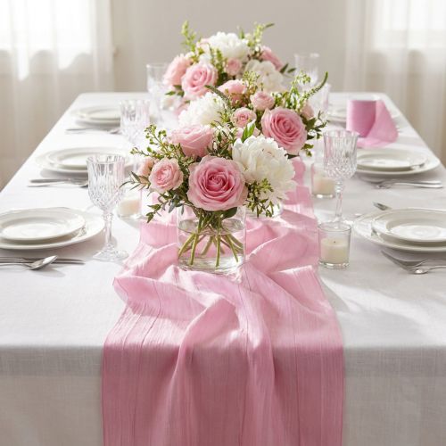 Table ribbon crash pink 100mm 15m | Floristik24.co.uk