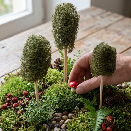 Luffa small on a stick sponge cucumber dark green 5-7cm 25 pcs | Floristik24.co.uk