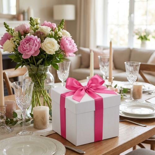 Gift and decoration ribbon 40mm x 50m pink | Floristik24.co.uk