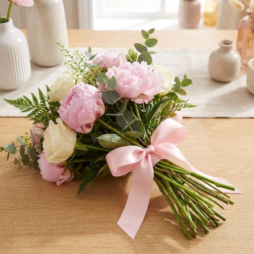 Decorative ribbon gift ribbon pink ribbon selvedge 25mm 3m 10pcs | Floristik24.co.uk