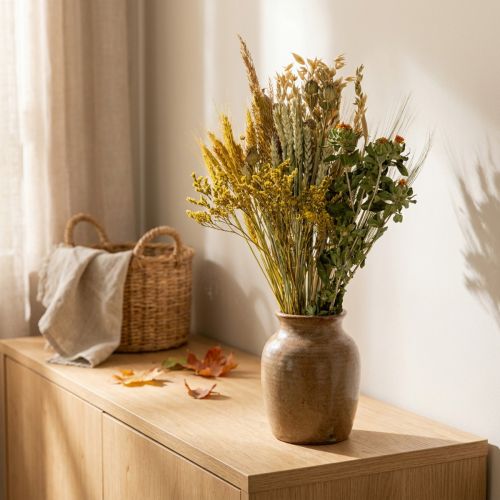 Dried Flower DIY Toolkit Yellow for Creative Bouquets and Decorative Wreaths 60cm – Natural Product | Floristik24.co.uk