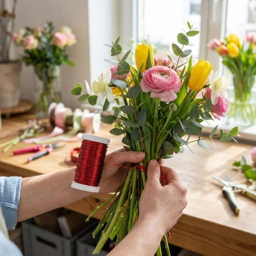 Decorative craft wire for creative floristry projects | Floristik24.co.uk