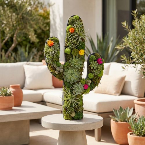 Floral foam cactus figure, black, 38cm x 74cm | Floristik24.co.uk
