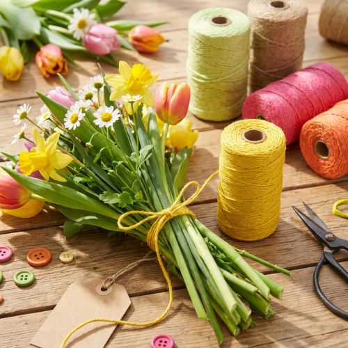 Jute ribbon jute cord ribbon jute decorative ribbon Ø2mm 200m | Floristik24.co.uk