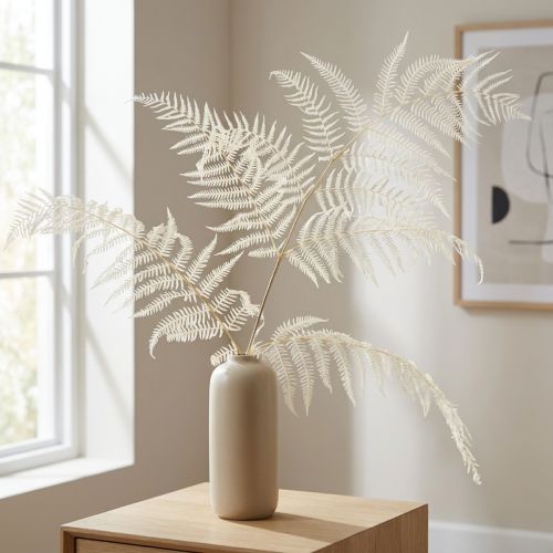 Dried fern decoration bleached Bracken fern H75cm 10 pcs | Floristik24.co.uk