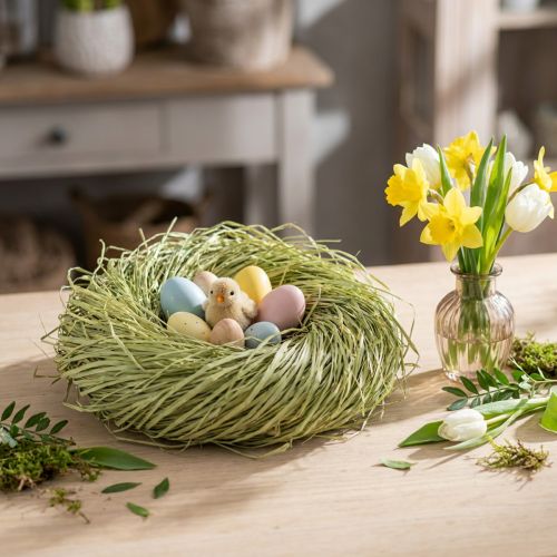 Decorative Bast for Crafting Natural Bast Raffia Lime 200g | Floristik24.co.uk