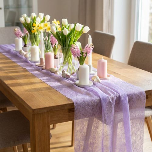 Decorative fleece light purple 23cm 25m | Floristik24.co.uk