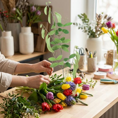 Decorative branch sweet pea branch artificial plant green branch decoration 94cm | Floristik24.co.uk