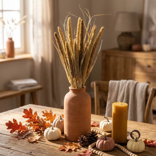 Dry floristry Grain Bunch of millet cobs dried 45cm | Floristik24.co.uk