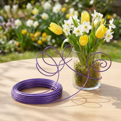 Aluminum Wire 2mm Purple 3m | Floristik24.co.uk