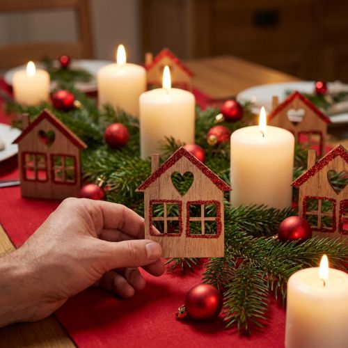 Scatter decoration Christmas Christmas decoration house 4.5×5cm 72 pcs | Floristik24.co.uk