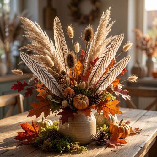 Pheasant Feathers for Crafting Brown Beige Natural 20cm 20pcs | Floristik24.co.uk