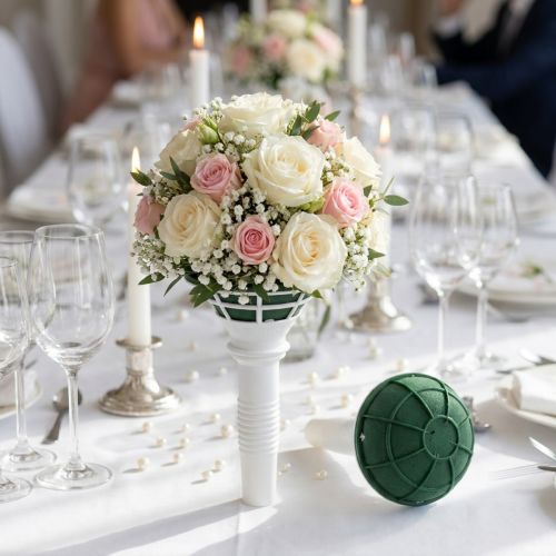 Floral foam bridal bouquet holder Ø8cm 6 pcs | Floristik24.co.uk