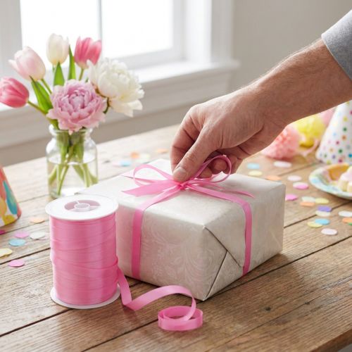 Curling ribbon pink 10mm 250m | Floristik24.co.uk