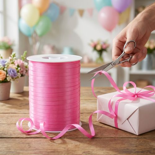 Curling ribbon pink 4.8mm 500m | Floristik24.co.uk
