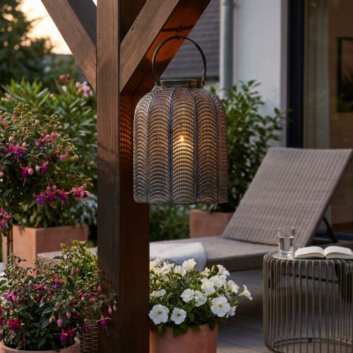 Decorative lantern lantern hanging metal decoration Ø25.5cm H43cm | Floristik24.co.uk