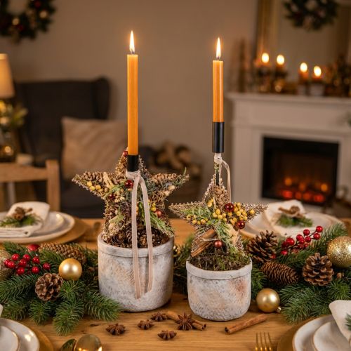 Christmas tree decorations, Advent decoration, star pendant golden W15cm 8 pieces | Floristik24.co.uk