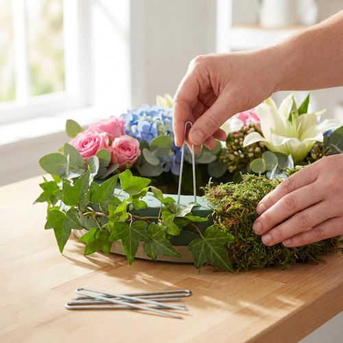 Product Ivy Needles 60mm Galvanized Florists' Needles for Climbing Plants 400g