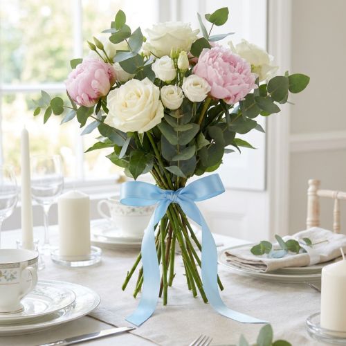 Gift and decoration ribbon 25mm x 50m light blue | Floristik24.co.uk