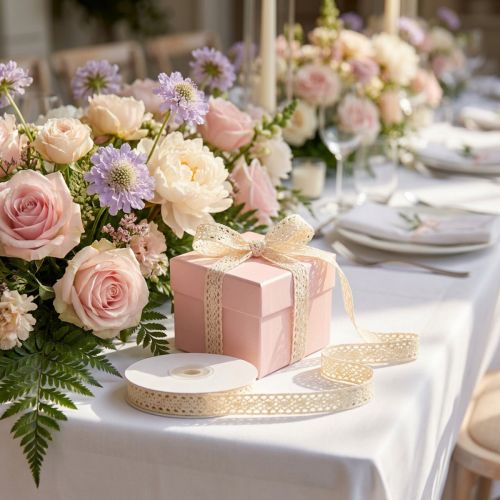 Decorative ribbon lace cream 16mm 20m | Floristik24.co.uk