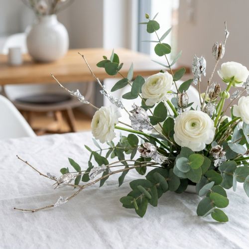 Silver leaf leaves 100 pieces | Floristik24.co.uk