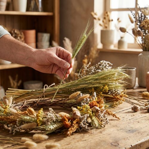 Dried Flower DIY Set Natural Decoration for Dried Bouquets and Wreaths 60cm – Long-lasting Country House Decoration | Floristik24.co.uk
