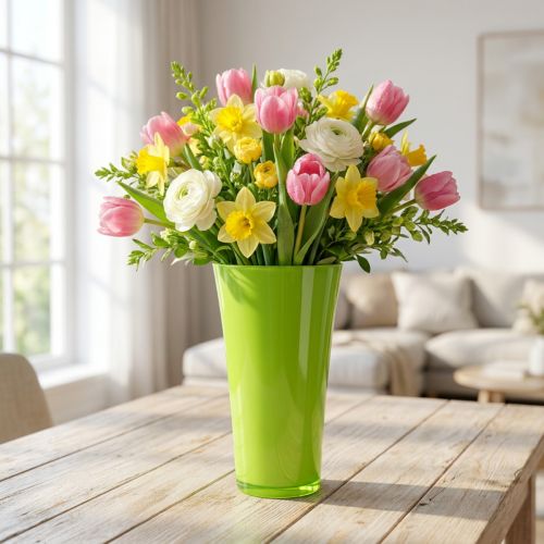 Product Vase "Fizzy" Ø20cm H35cm apple green 1 pc