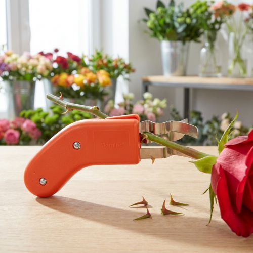 Rose Thorn Remover Stainless Steel Thornless 80ES Orange for Florists | Floristik24.co.uk