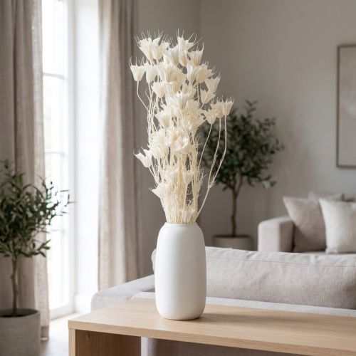 Dried Nigella flowers, bunch of elegant natural decoration for exclusive interiors, 70cm, 50g | Floristik24.co.uk