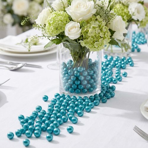 Decorative Beads Ø10mm Turquoise 115 pcs | Floristik24.co.uk
