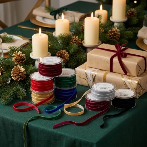 Decorative ribbon Velvet ribbon 10mm 20m Various colors | Floristik24.co.uk