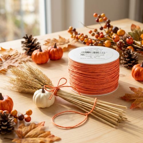 Paper cord wire wrapped Ø2mm 100m Orange | Floristik24.co.uk