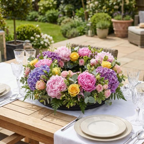 Floral foam ring with base black H3.5cm Ø17cm 2 pcs | Floristik24.co.uk