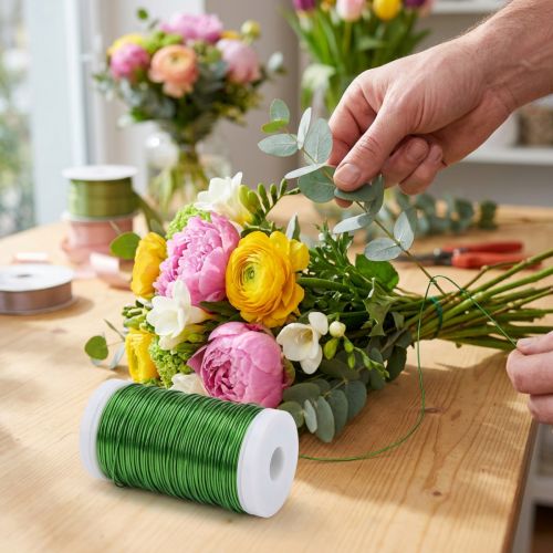 Decorative enameled wire for versatile crafting and floristry ideas | Floristik24.co.uk