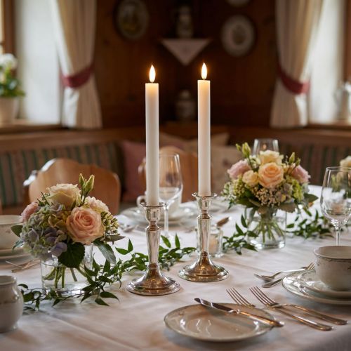LED Candles White Taper Candles Wax Warm White 24.5cm 2 pcs | Floristik24.co.uk
