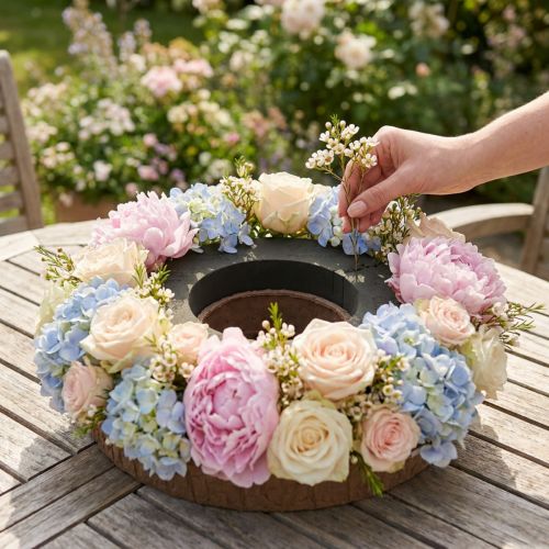 Floral foam ring with base OASIS® Renewal® Floral Foam Biolit® 38cm 2pcs | Floristik24.co.uk