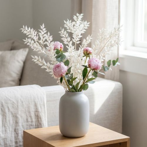 Ruscus branches decorative branches dried flowers bleached 10 pcs | Floristik24.co.uk
