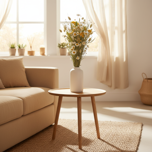 Product Dried flower bouquet, elegant dried flower bouquet for living room, 50cm