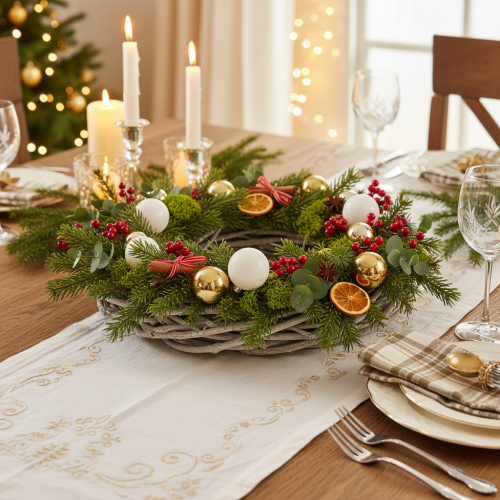 Wicker Wreath Decorative Whitewashed Twig Ring 40cm | Floristik24.co.uk
