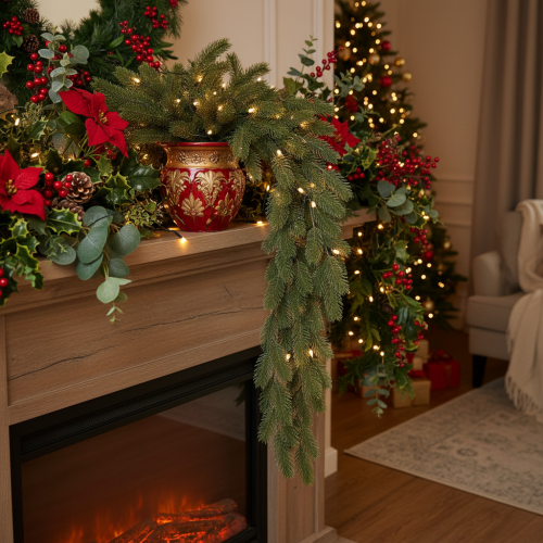 Artificial Fir Branch 108cm Green for Christmas Decorations | Floristik24.co.uk