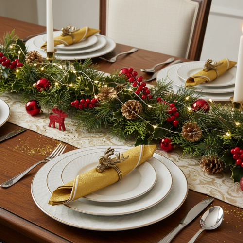 Product Gold Metal Napkin Rings with Deer Head Design, 6cm, Set of 4